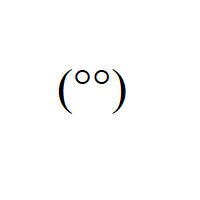Confused Face with degree symbol eyes and round bracket Japanese Emoticon