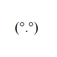 Confused Face with degree symbol eyes, full stop mouth and round bracket Japanese Emoticon