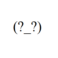 Confusion Face with question mark eyes and underscore mouth in round brackets Emoticon