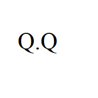 Crying Japanese Emoticon Face with two capital Q eyes and full stop