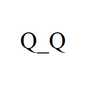 Crying Japanese Emoticon Face with two capital Q eyes and underscore mouth