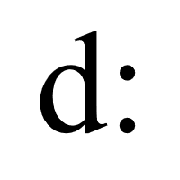 Emoticon Face with stuck out tongue with d and colon