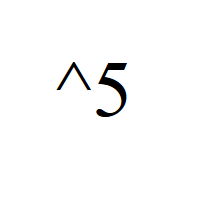 High Five with caret and 5 Emoticon