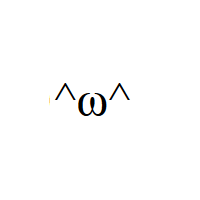 Joyful Face with caret eyes and Omega nose Emoticon