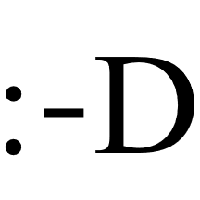 Laughing Face with nose and D mouth Emoticon