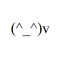Laughing Japanese Emoticon Face with caret eyes, underscore mouth in round brackets and v
