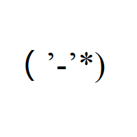 Laughing Japanese Emoticon Face with right single quotation mark eyes, hyphen-minus and asterisk in round brackets