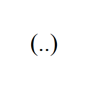 Looking Down Face with only eyes in round brackets Emoticon