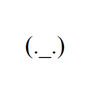 Looking Down Face with eyes and underscore mouth in round brackets Emoticon