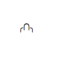 Middle Finger Emoticon with box drawings light arc down and right, intersection sign and box drawings light arc down and left