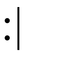 Neutral Face with only vertical bar mouth Emoticon