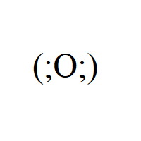 Sad Japanese Emoticon Face with two semicolons and capital O in round brackets