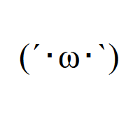 Snubbed Face with acute accent, interpunct eyes, Greek Omega nose and grave accent in round brackets Emoticon