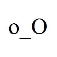 Surprised Face with left small o, right large O and underscore mouth Emoticon
