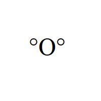 Japanese Surprised Face with degree symbol eyes and O Emoticon