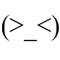 Troubled Face with round brackets with greater-than sign and less-than sign Emoticon