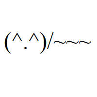 Waving Face with caret eyes and full stop mouth in round brackets, slash and three times tilde Emoticon