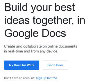 Google Docs Free Online Document Editor Google Workspace