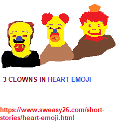 Heart Emoji Under Clowns