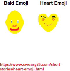 Heart Emoji and Bald Emoji in the garage