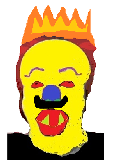 Horror Clown as king