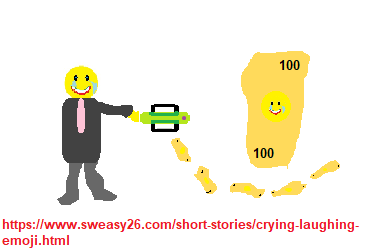 Crying Laughing Emoji: No Emoji printed money