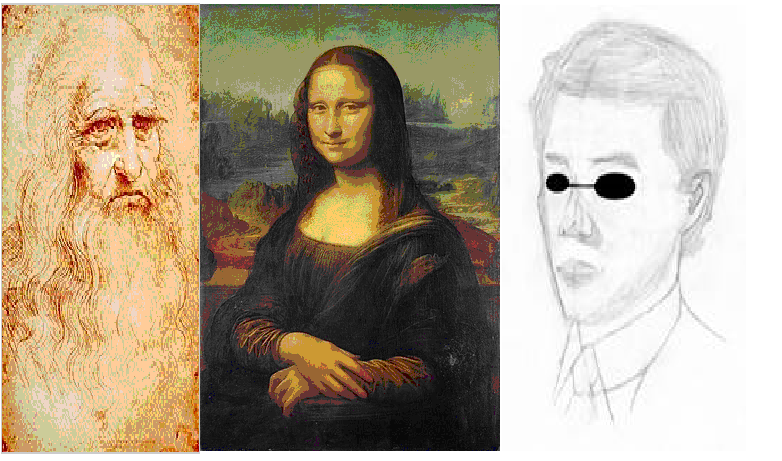 Leonardo da Vinci, Mona Lisa and Sweasy26 Selfie