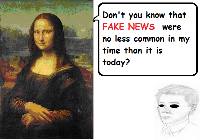 Mona Lisa about Fake News