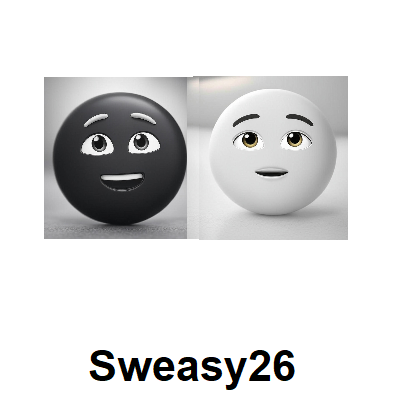Black And White Emoji