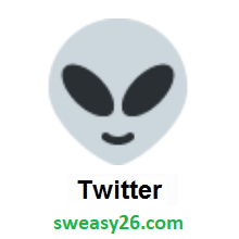 Alien on Twitter Twemoji 1.0