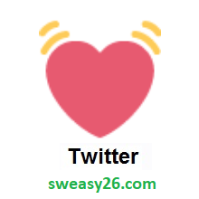 Beating Heart on Twitter Twemoji 1.0