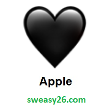 Black Heart on Apple iOS 10.2