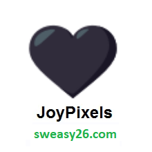 Black Heart on JoyPixels 3.0