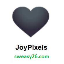 Black Heart on JoyPixels 4.0