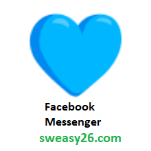 Blue Heart on Facebook Messenger 1.0