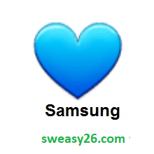 Blue Heart on Samsung TouchWiz 7.0