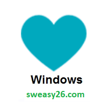 Blue Heart on Microsoft Windows 10