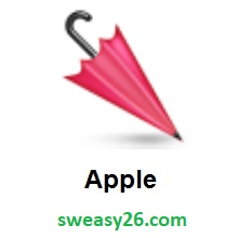 Closed Umbrella on Apple iOS 8.3