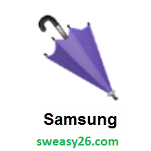 Closed Umbrella on Samsung One UI 1.0