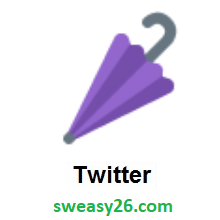 Closed Umbrella on Twitter Twemoji 1.0