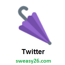 Closed Umbrella on Twitter Twemoji 2.7