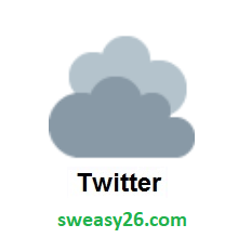 Cloud on Twitter Twemoji 1.0