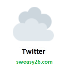 Cloud on Twitter Twemoji 2.0
