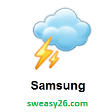 Cloud With Lightning on Samsung Experience 9.0
