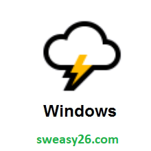 Cloud With Lightning on Microsoft Windows 10 October 2018 Update