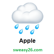 Cloud With Rain on Apple iOS 10.2