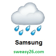 Cloud With Rain on Samsung One UI 1.0