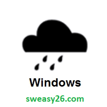 Cloud With Rain on Microsoft Windows 10