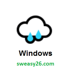 Cloud With Rain on Microsoft Windows 10 Anniversary Update