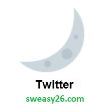 Crescent Moon on Twitter Twemoji 1.0